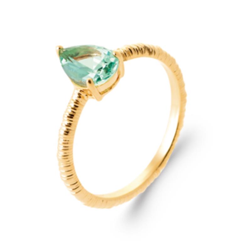 Drop Ring – Guldpläterad | Azulin