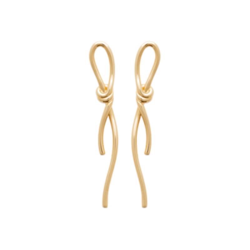 Cercei Knot – Placat cu Aur | Azulin