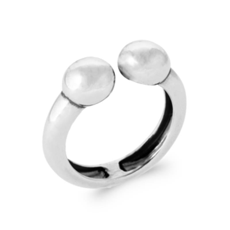 Oval åben ring – sølv | Azulin