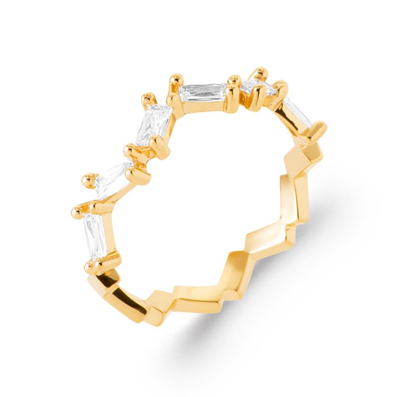 Bague Géométrique – Plaqué Or | Azuline