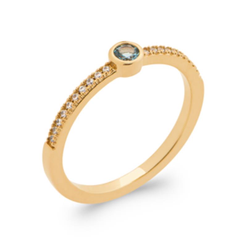 Bague Pavée – Plaqué Or | Azuline