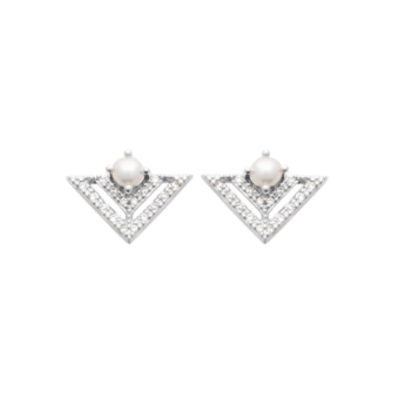 Puces Chevron – Argent | Azuline