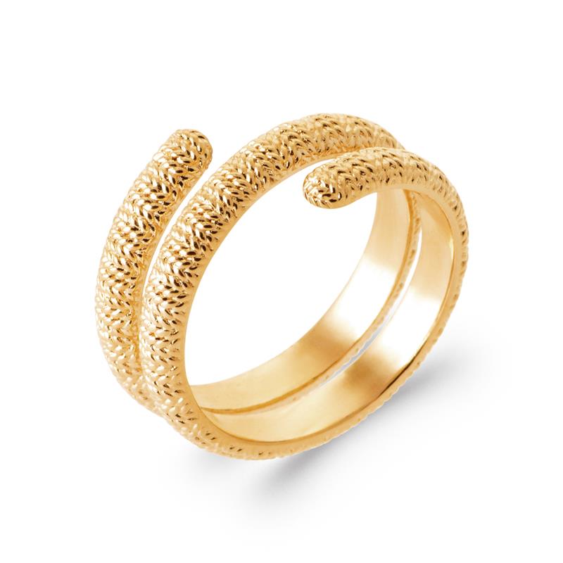 Bague Spirale – Plaqué Or | Azuline