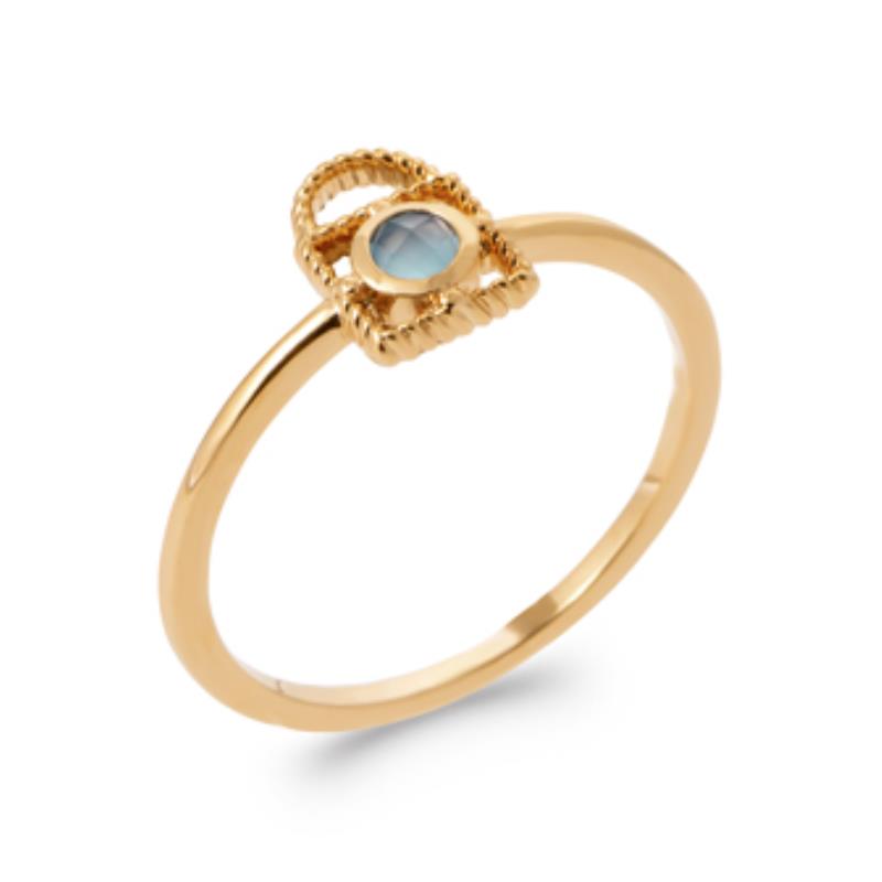 Twisted Ring – Guldpläterad | Azulin