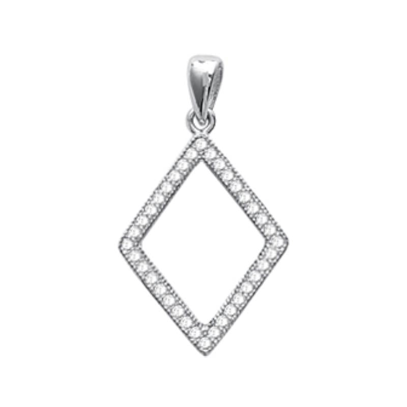 Diamantvedhæng – Sølv | Azulin