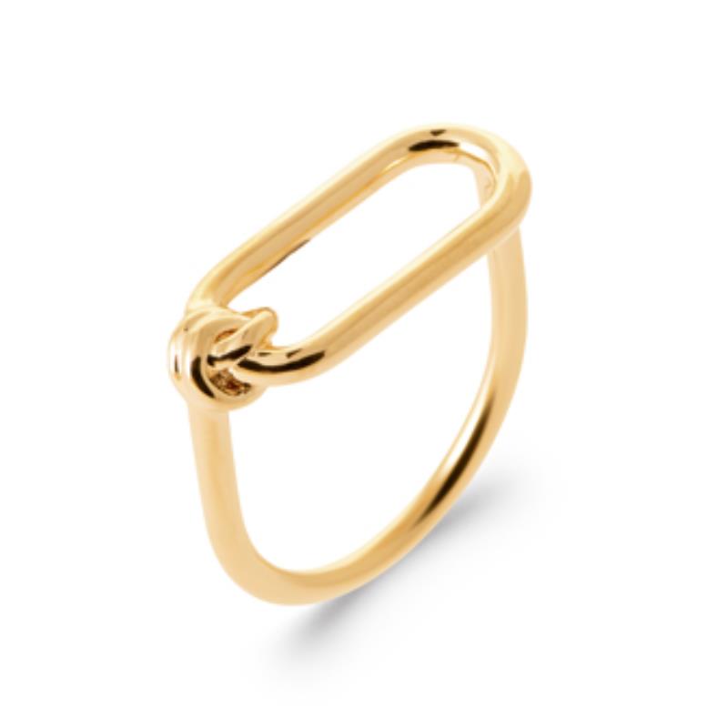 Anel Oval – Banhado a Ouro | Azuline