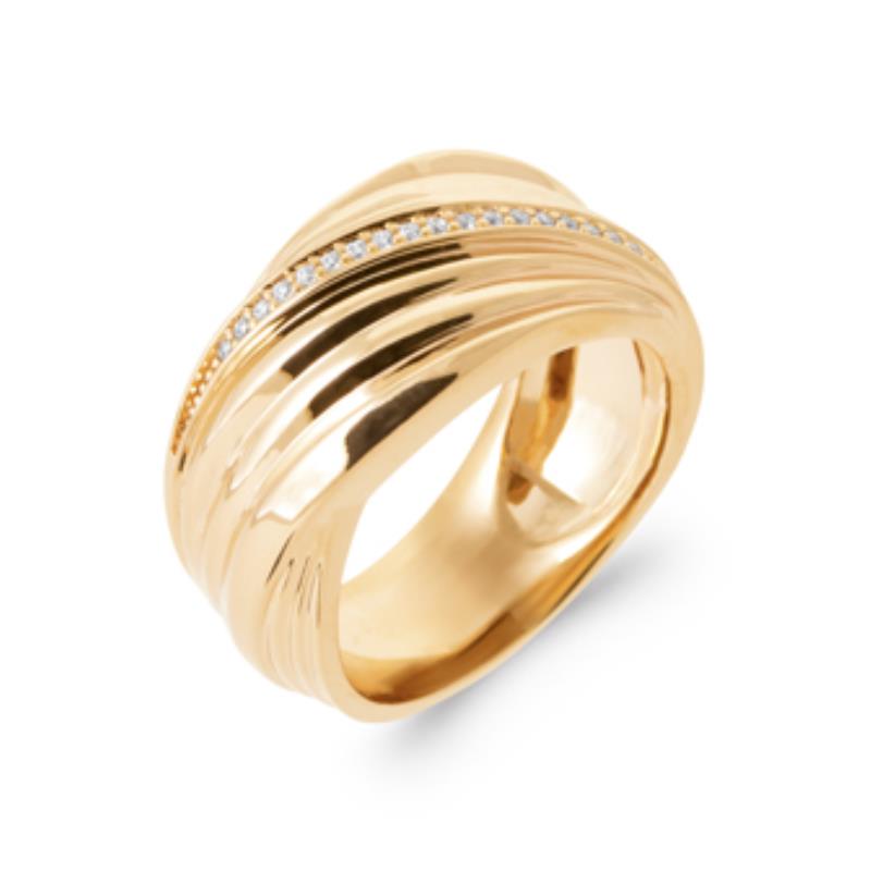 Bague Torsadé – Plaqué Or | Azuline