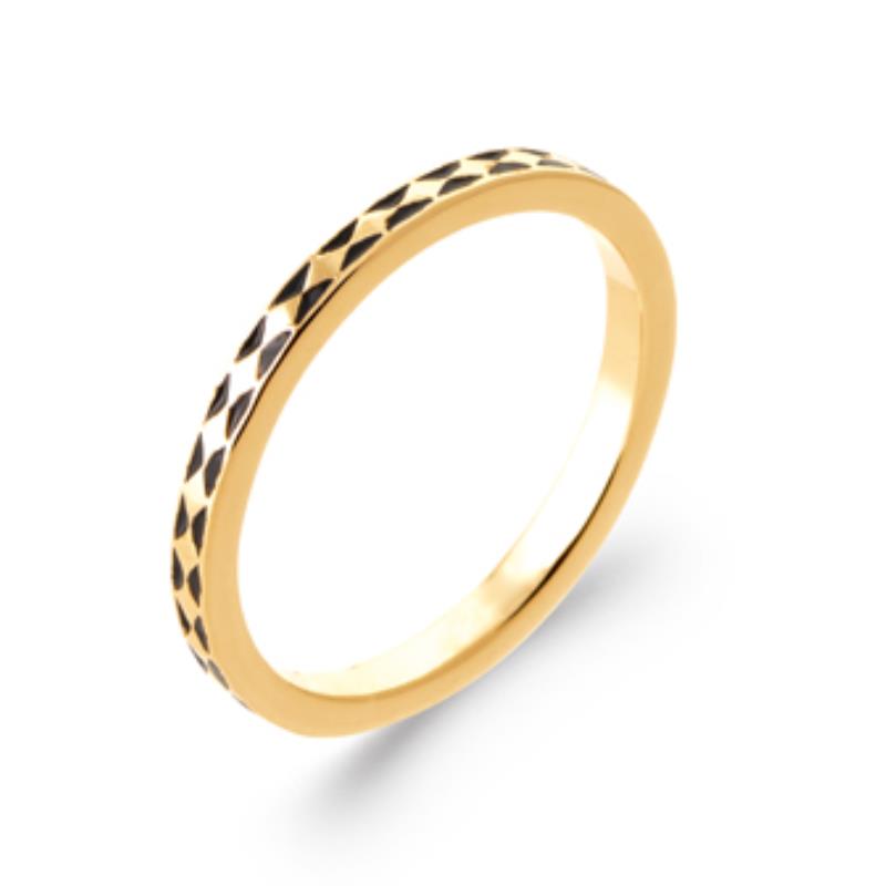 Diamanten ring – verguld | Azulin