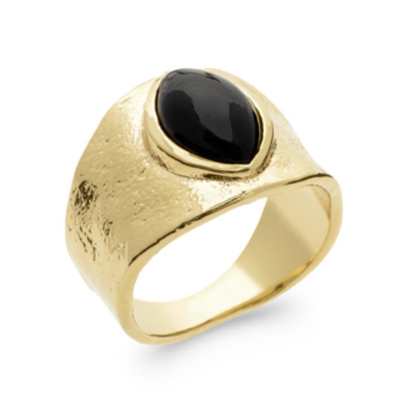 Oval Ring – Guldpläterad | Azulin