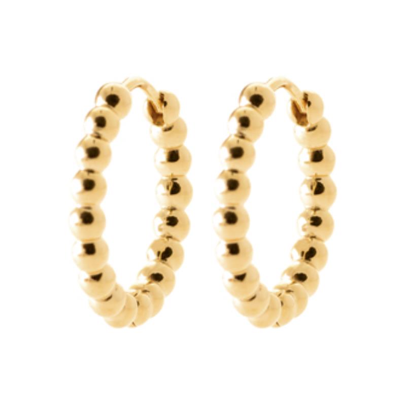 Ball Hoop øreringe – forgyldt | Azulin