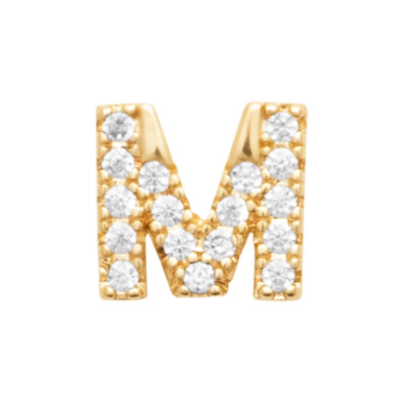 Pendentif Lettre M – Plaqué Or | Azuline