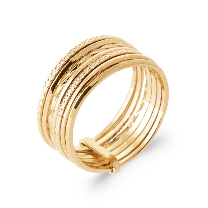 Multi-Ring-Ring – vergoldet | Azuline