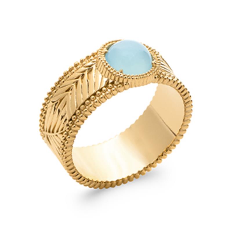 Ovale ring – verguld | Azulin