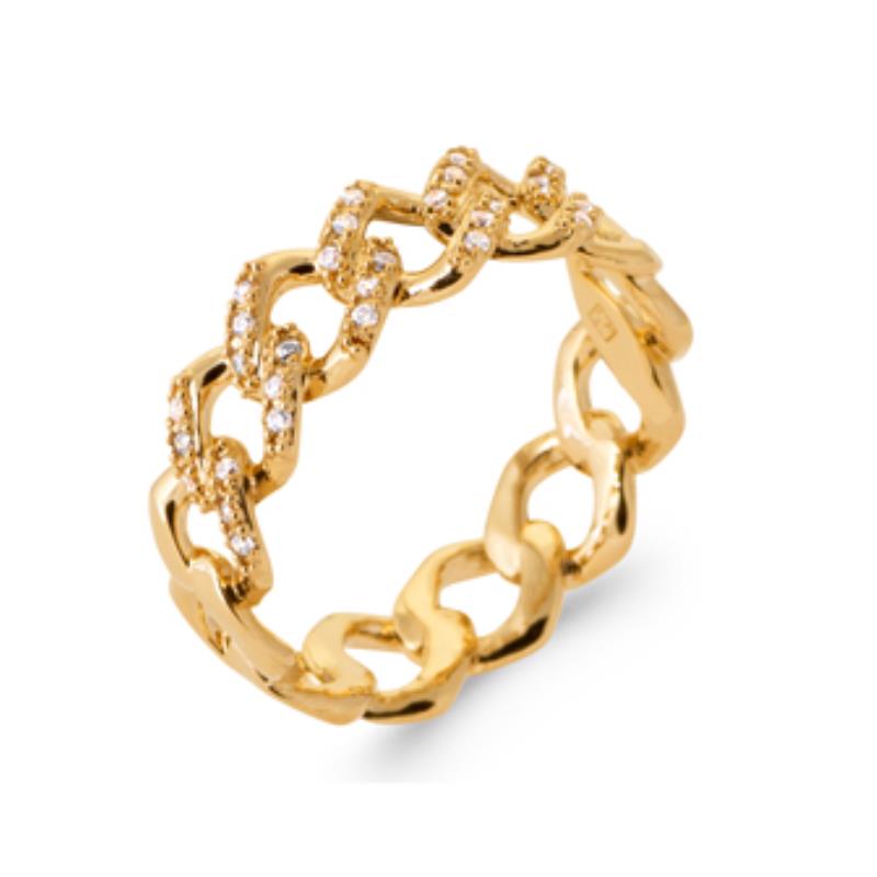 Mesh Ring – Guldpläterad | Azulin