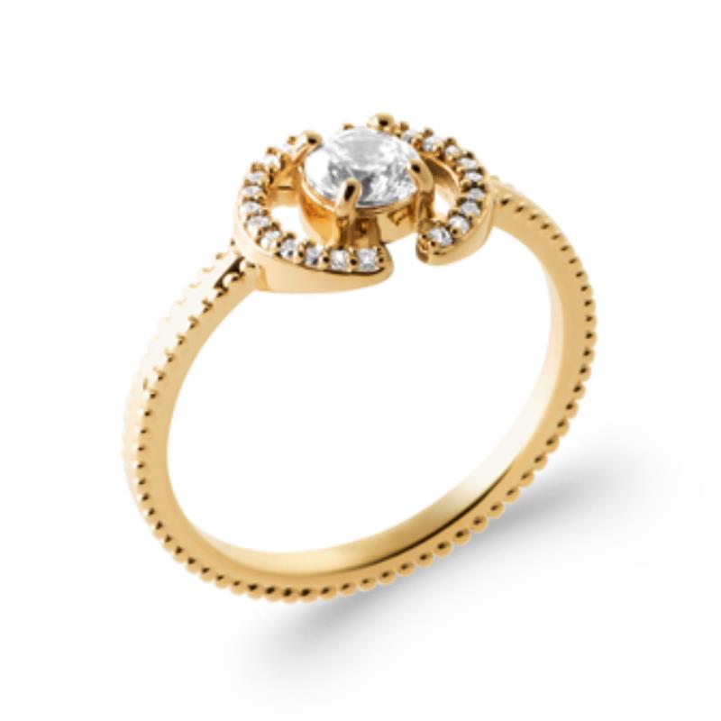 Open cirkelring – verguld | Azulin