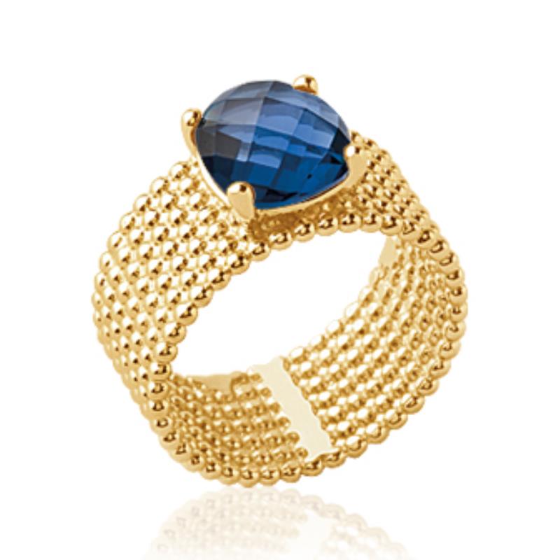 Anillo de Cuentas – Chapado en Oro | Azuline