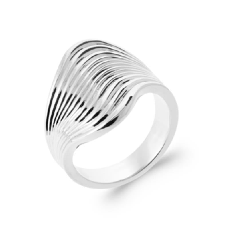 Vågig Ring – Silver | Azulin