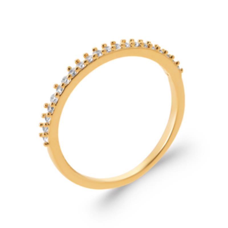 Pavé-Ring – vergoldet | Azuline