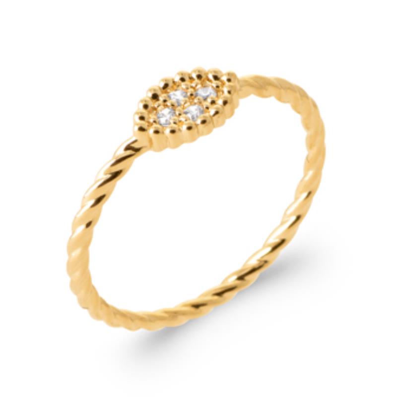 Anel Oval – Banhado a Ouro | Azuline