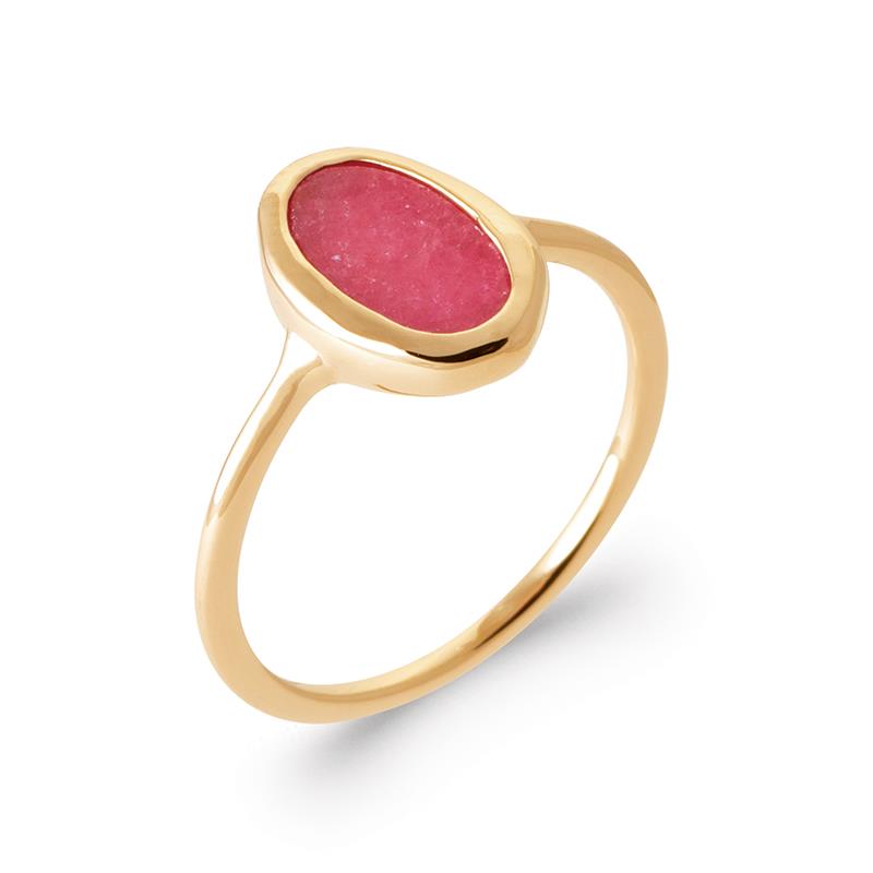 Ovale ring – verguld | Azulin