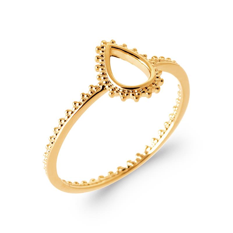 Pierścionek Drop – Pozłacany | Azulina