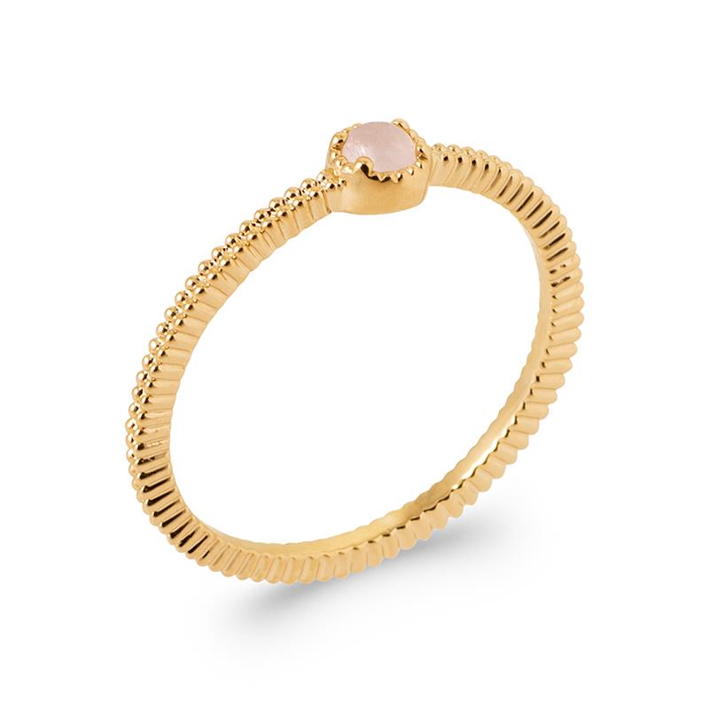 Texturerad ring – guldpläterad | Azulin