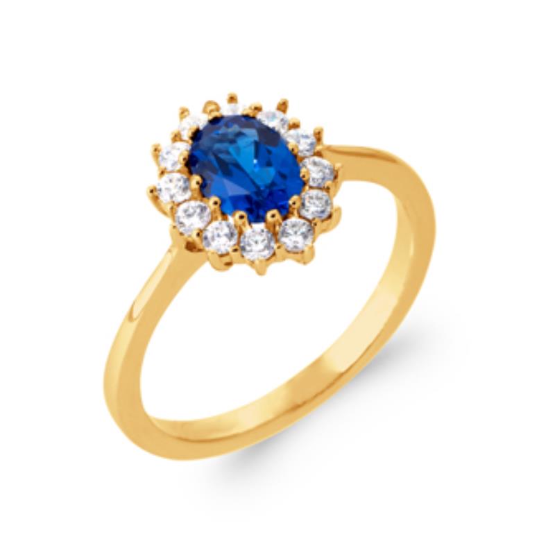 Anel Oval – Banhado a Ouro | Azuline