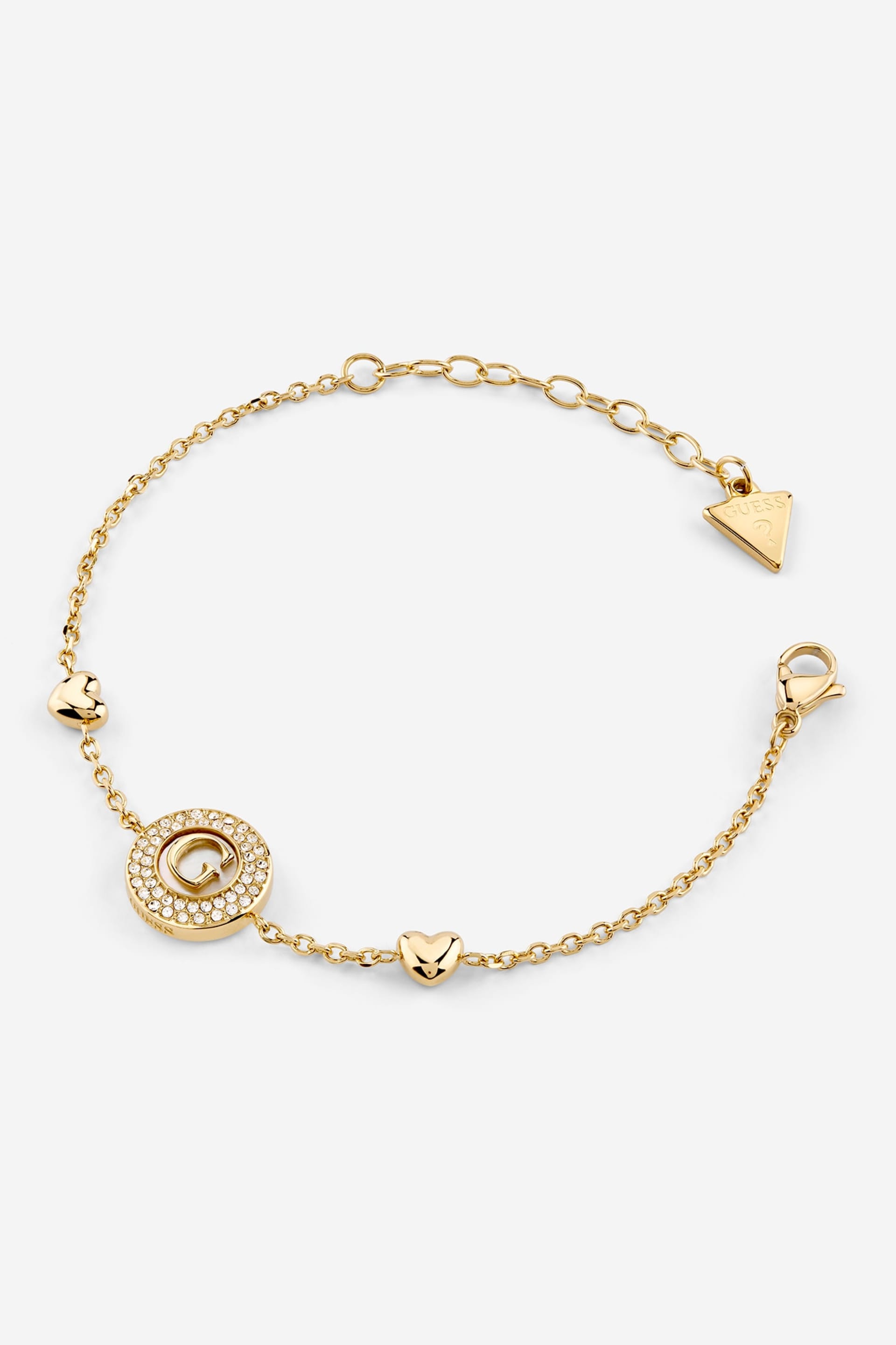 Bracciale Guess acciaio dorato - G pavimentato