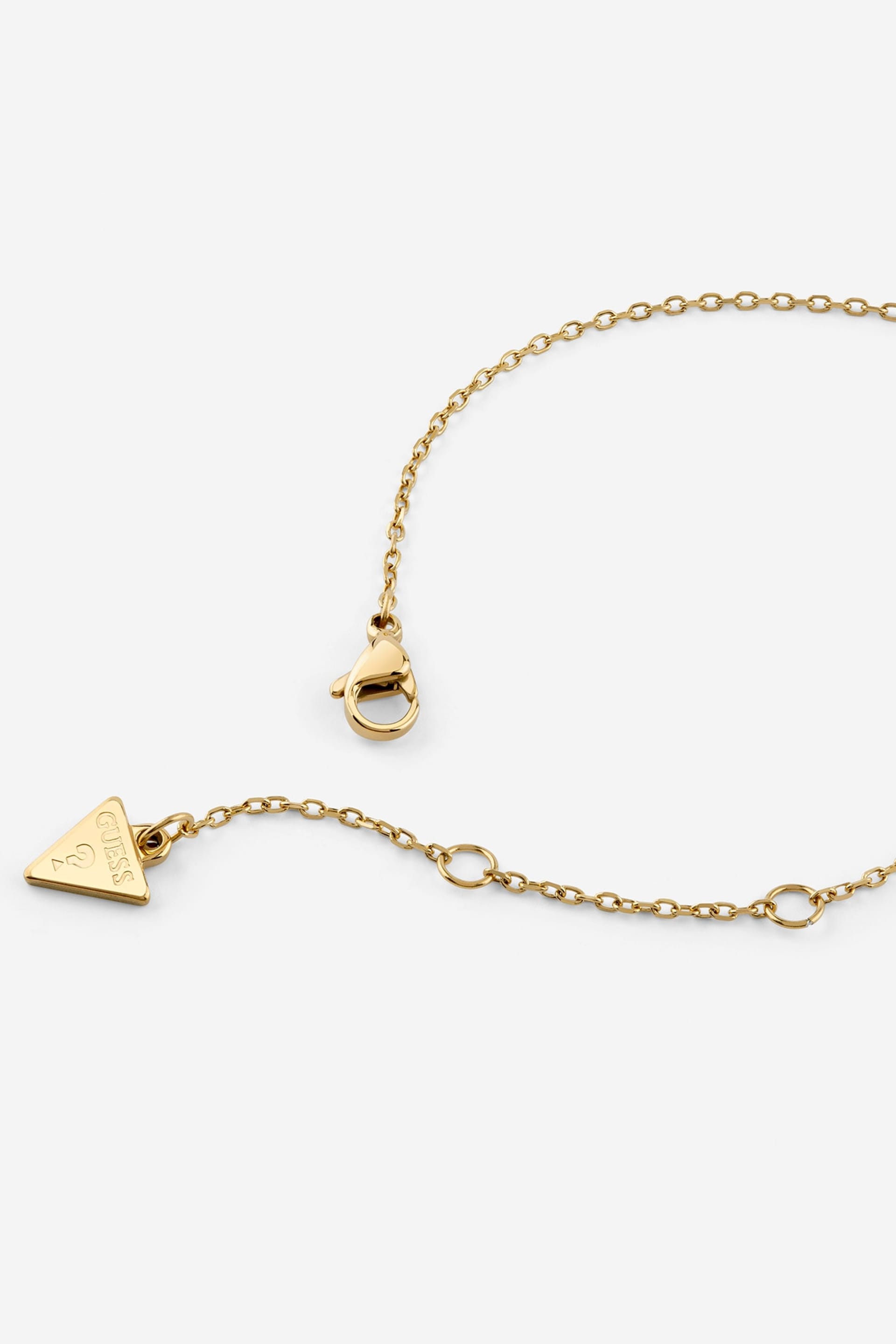 Ατσάλινο κολιέ Guess - Πλακόστρωτη καρδιά