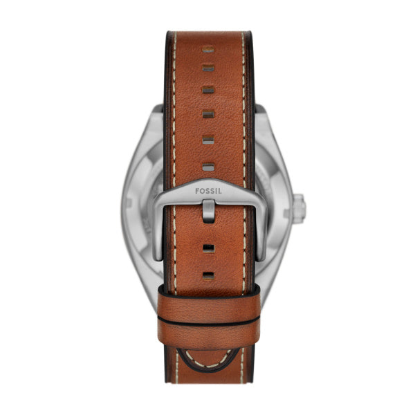 Fossil - “Everett” Automatic Watch – Brown Leather