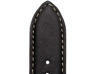 Leather Watch Strap - Nevada - Black - Rochet