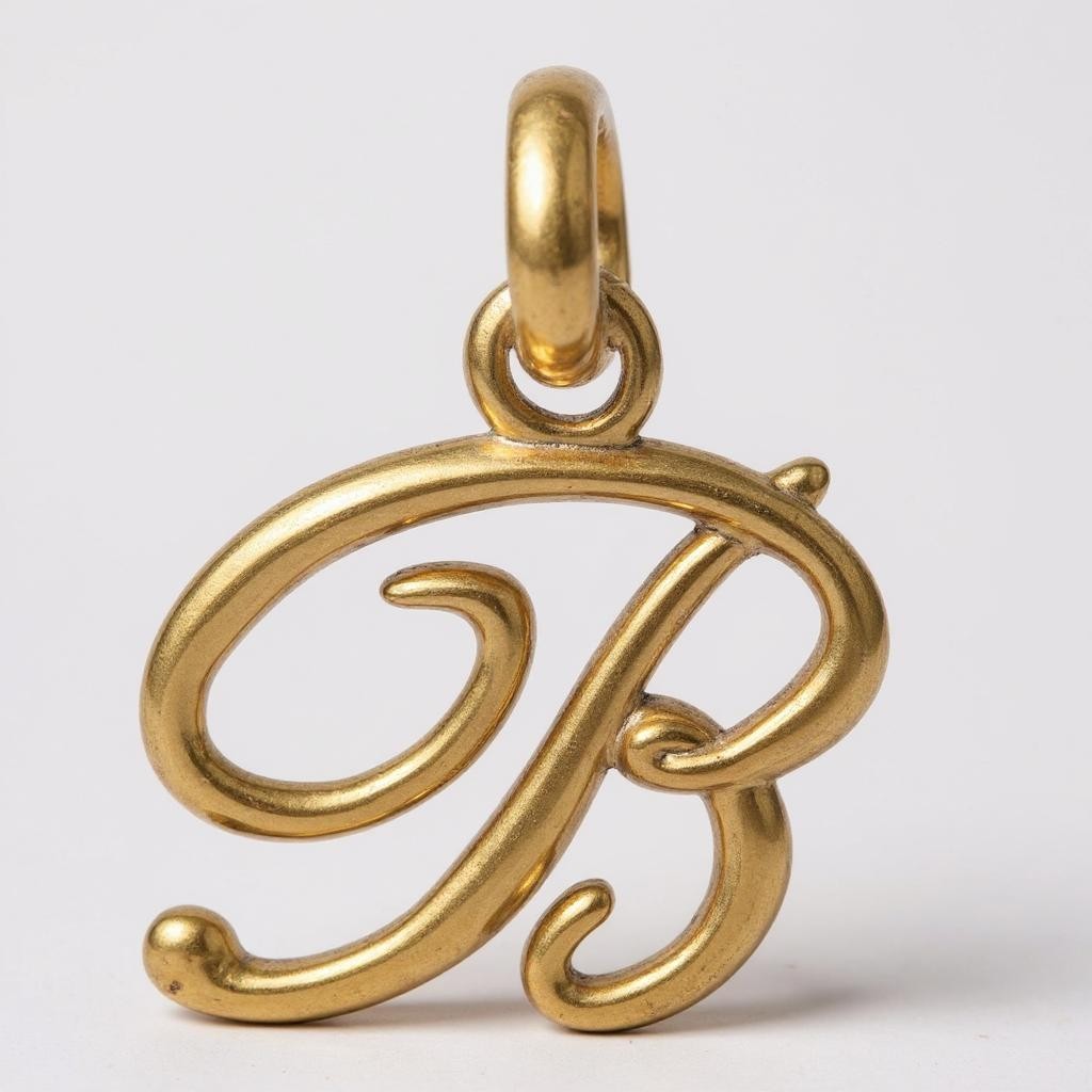 Depesche 11834-012 Charm Lettera L, Pendente Placcato Oro per collane, bracciali e Orecchini, Ideale Come Piccolo Regalo, Multicolore, Normal