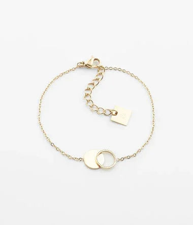 Cantor - Golden Steel - Κοντό βραχιόλι - Zag Bijoux