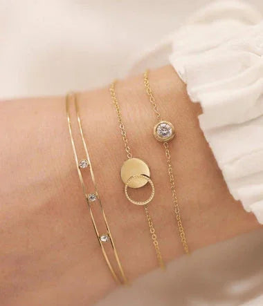 Cantor - Golden Steel - Κοντό βραχιόλι - Zag Bijoux