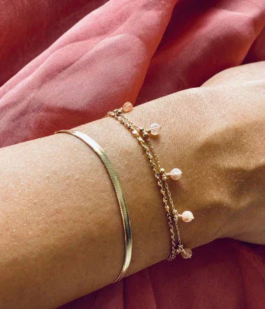 Tiszta - aranyacél - karkötő - Zag Bijoux nézet 2
