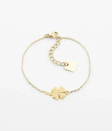 Trebol - Golden Steel - Bratara Scurta - Zag Bijoux