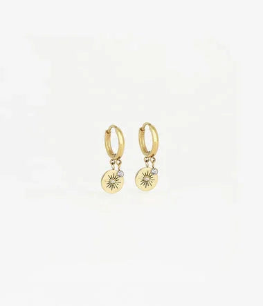 Ariel - Acciaio Dorato - Orecchini - Zag Bijoux