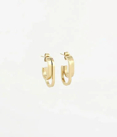 Archi - Aço Dourado - Brincos - Zag Bijoux