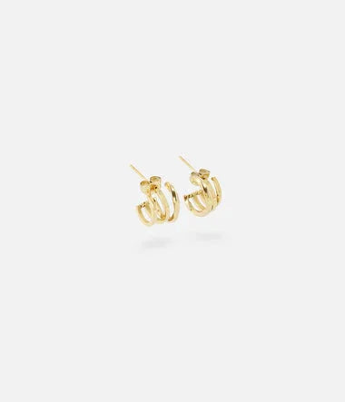 Tripletta - Acciaio Dorato - Orecchini - Zag Bijoux