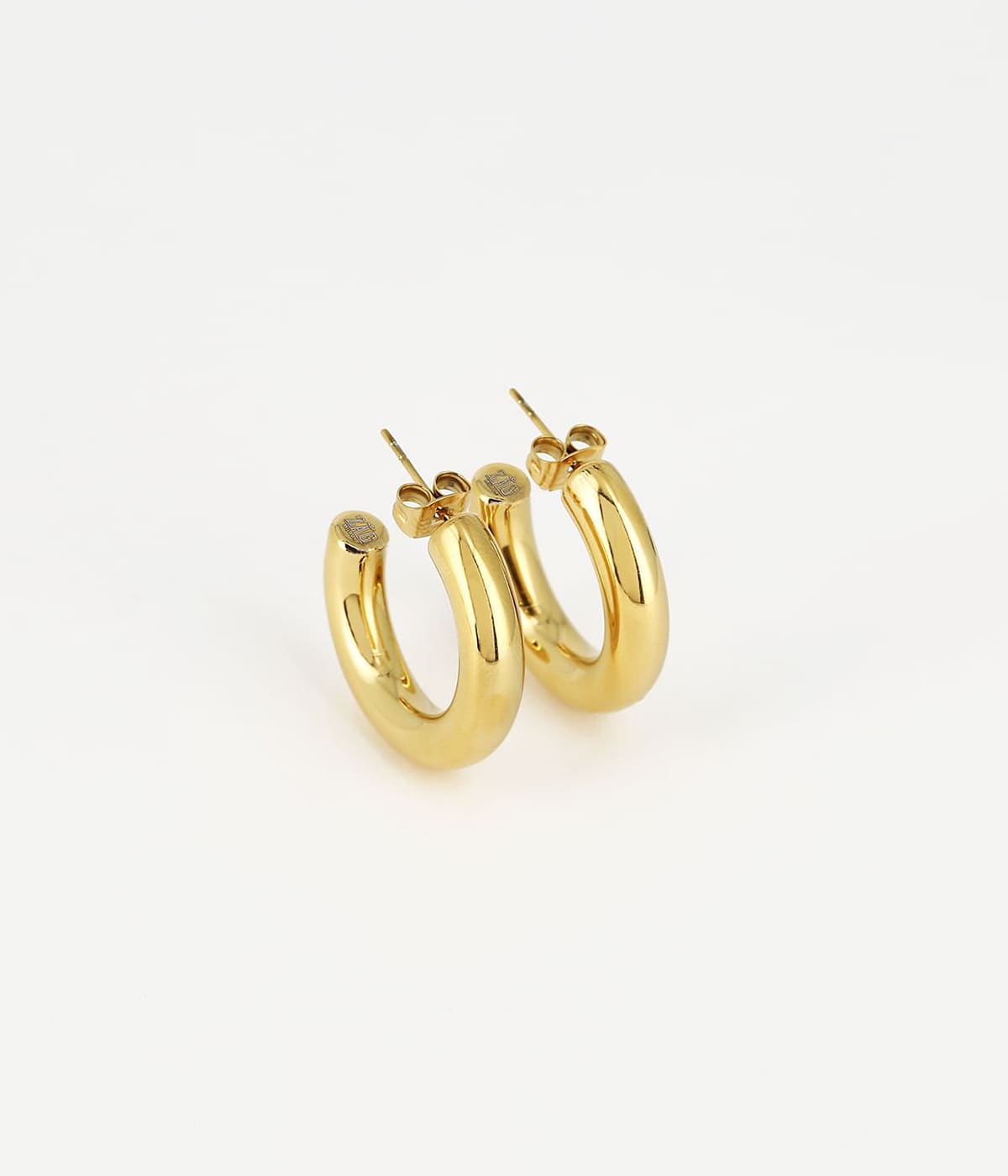 Warhol - Golden Steel - Earrings - Zag Bijoux