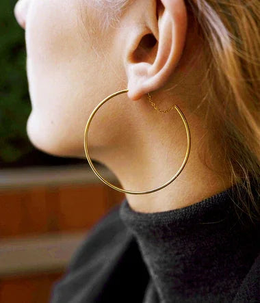 Timia - Acciaio Dorato - Orecchini - Zag Bijoux visualizza 2