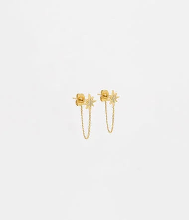 Isaac - Golden Steel - Σκουλαρίκια - Zag Bijoux