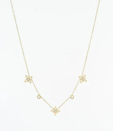 Acero Dorado - Collar Corto - Zag Bijoux