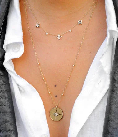 Acero Dorado - Collar Corto - Zag Bijoux vista 2