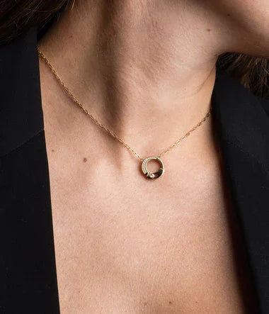 Basile - Golden Steel - Halskette - Zag Bijoux Ansicht 2