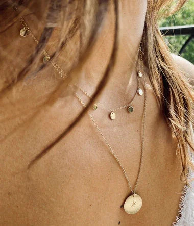 Κομφετί - Χρυσό Ατσάλι - Κοντό Κολιέ - Θέα Zag Bijoux 2