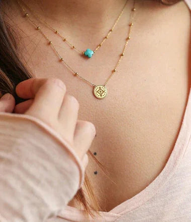Velasquez - Golden Steel - Κολιέ - Zag Bijoux άποψη 2