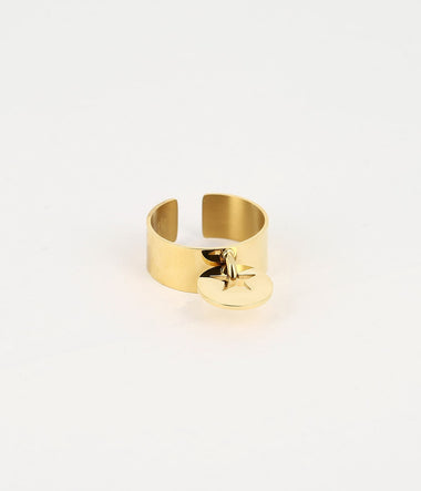 Solaria - Złota Stal - Pierścień - Zag Bijoux