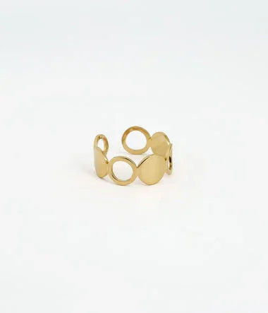 Cirkel - Gouden Staal - Ring - Zag Bijoux
