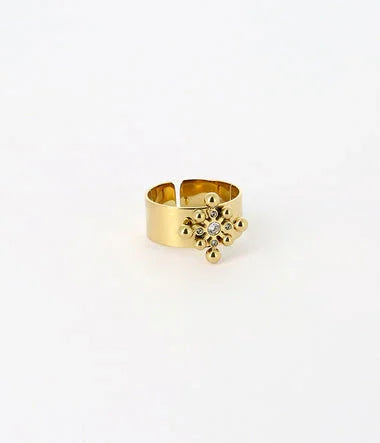 الفولاذ الذهبي - خاتم - مجوهرات الزاك